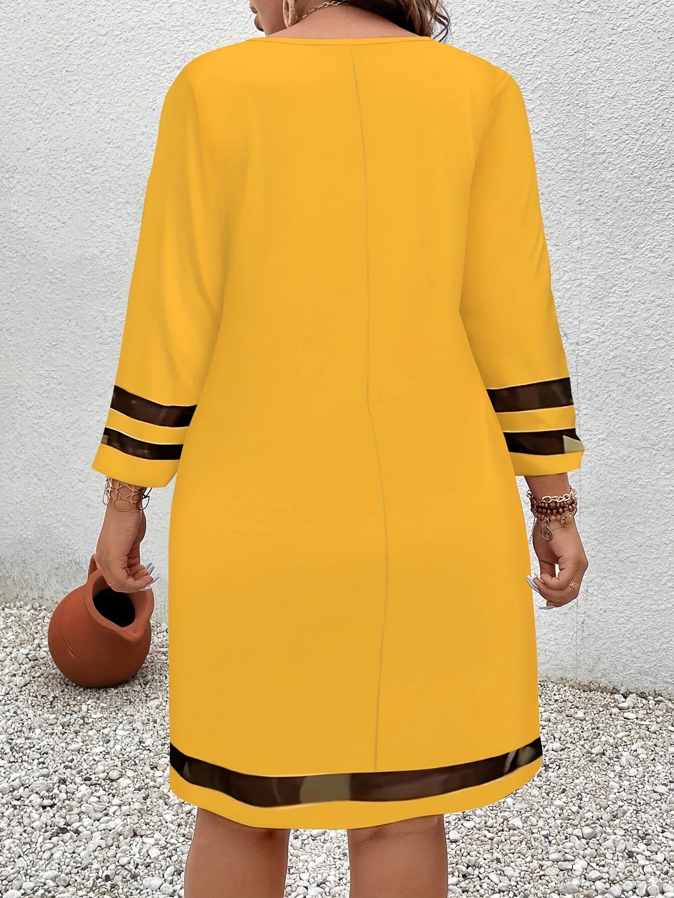 Women’s Plus Size Casual Dress – Elegant Loose Fit Fashion Dress