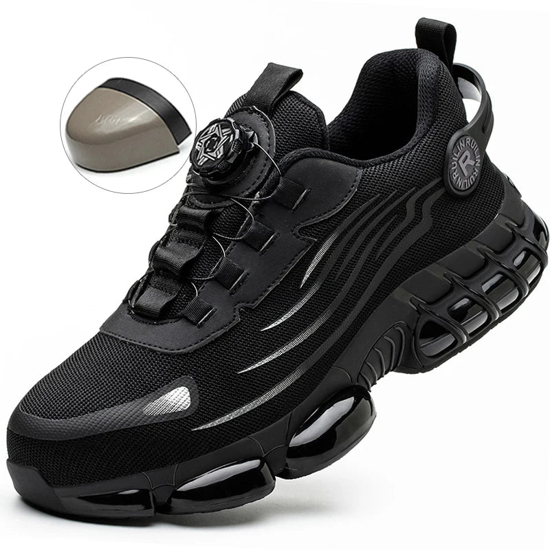 Heavy-Duty Steel Toe Work Shoes for Men – Slip-Resistant Protective Sneakers