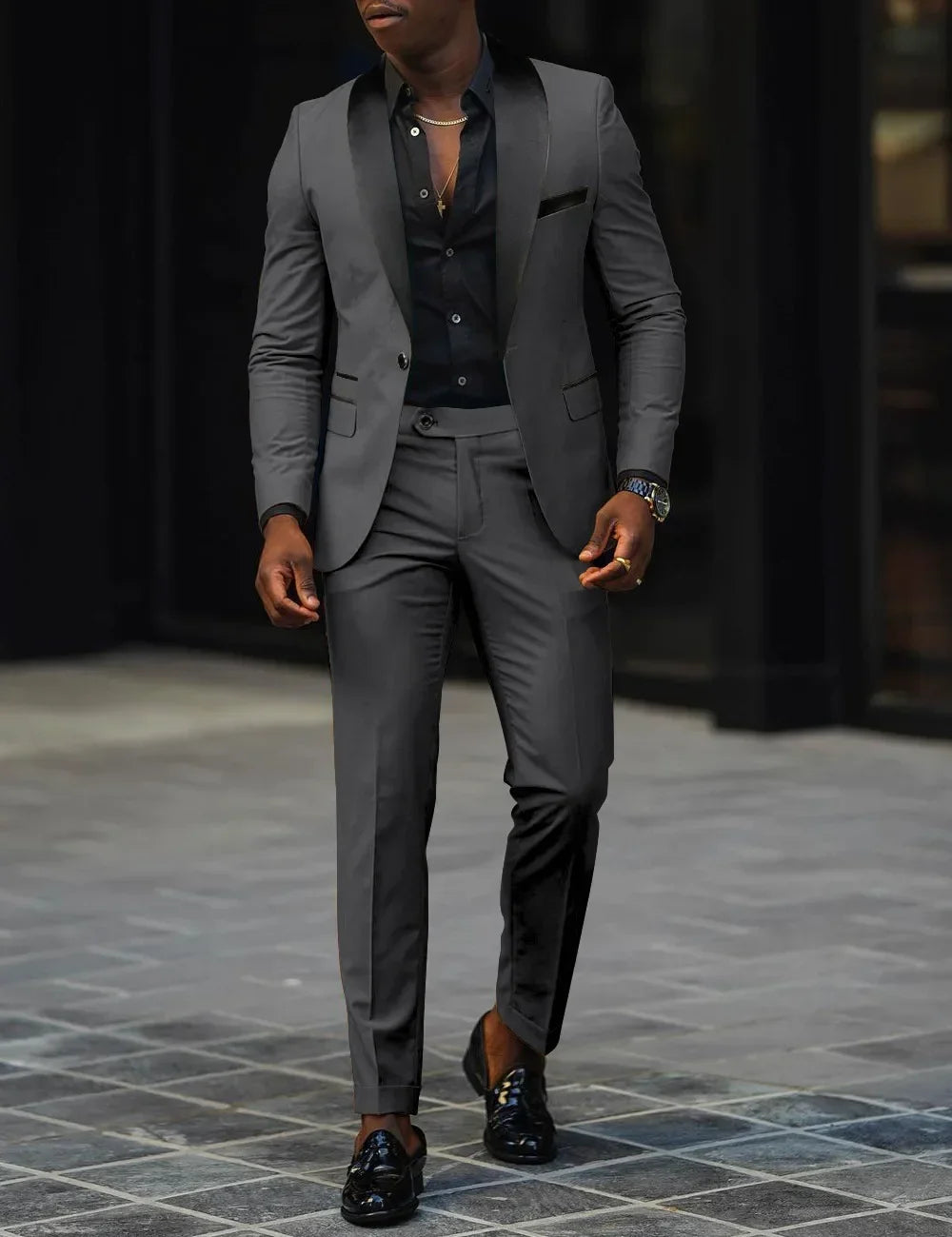 High Quality Men’s 2-Piece Suit – Slim Fit Blazer & Pants for Wedding, Prom & Business