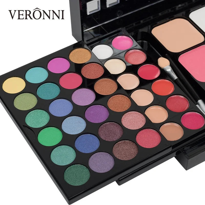 Luxury Glitter & Matte Eyeshadow Palette – Full Color Makeup Kit for Women