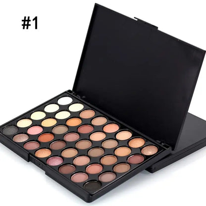 Luxury Glitter & Matte Eyeshadow Palette – Full Color Makeup Kit for Women