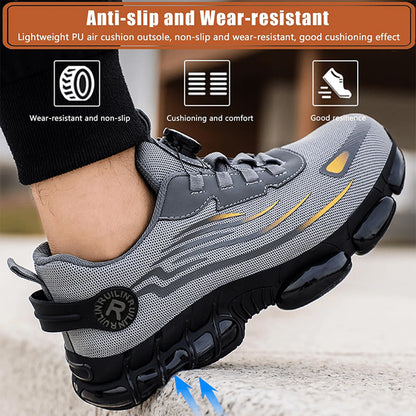 Heavy-Duty Steel Toe Work Shoes for Men – Slip-Resistant Protective Sneakers