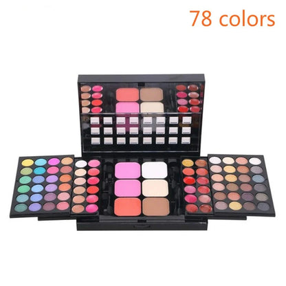 Luxury Glitter & Matte Eyeshadow Palette – Full Color Makeup Kit for Women